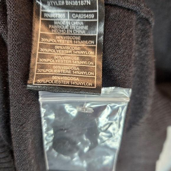 Steve Madden Black Sweater Dress Sz S Womens Soft & Cozy Feel Long Sleeve Warm - Picture 7 of 11